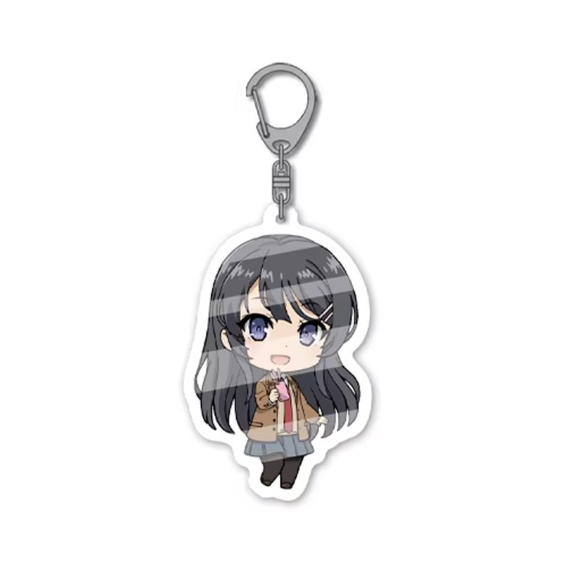 LLAVERO ACRILICO BUNNY GIRL SENPAI MAI ESCOLAR