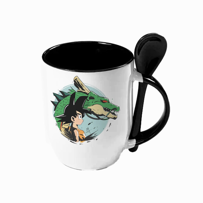 TAZA MUG ASA CUCHARA 12OZ DRAGON BALL