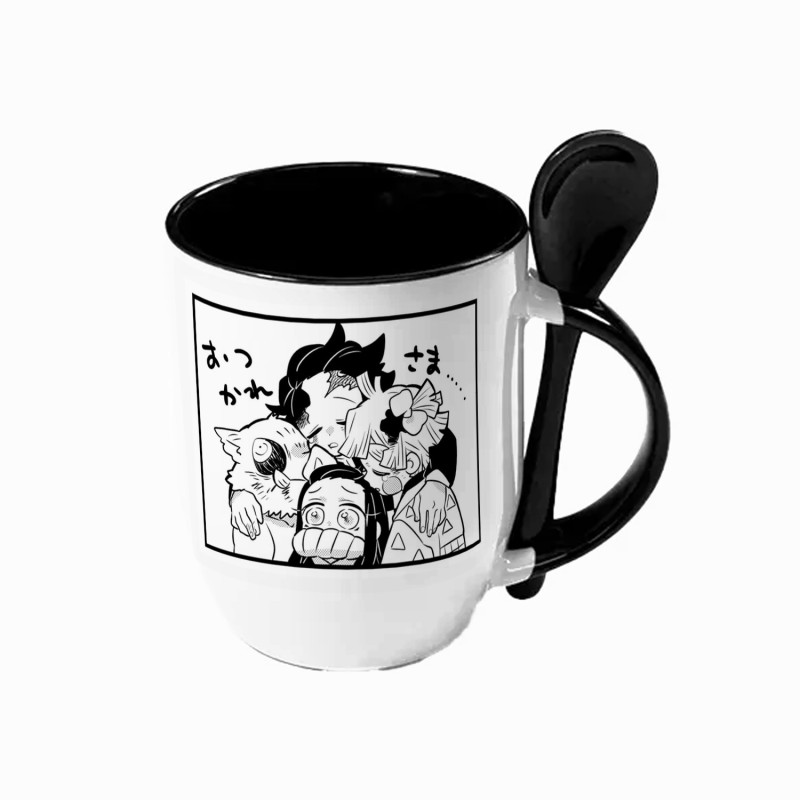 TAZA MUG ASA CUCHARA 12OZ KIMETSU NO YAIBA