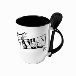 TAZA MUG ASA CUCHARA 12OZ...