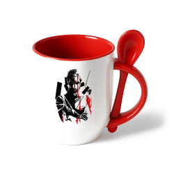 TAZA MUG ASA CUCHARA 12OZ...