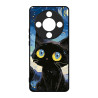 HONOR MAGIC 8 LITE - CASE GOMA GATO NEGRO