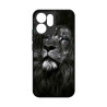 OPPO RENO 14F - CASE GOMA LEON OJOS AZULES NEGRO