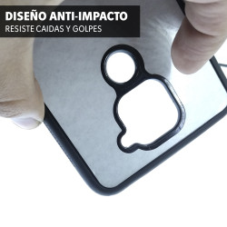 SAMSUNG A53 - CASE GOMA ASTRONAUTA Y MARIPOSA NEGRO