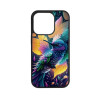 IPHONE 14 PRO MAX - CASE GOMA COLIBRÍ NEGRO
