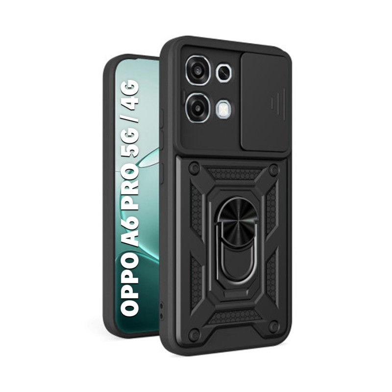 OPPO A6 PRO 5G - CASE ANTISHOCK PARANTE CAM COVER NEGRO