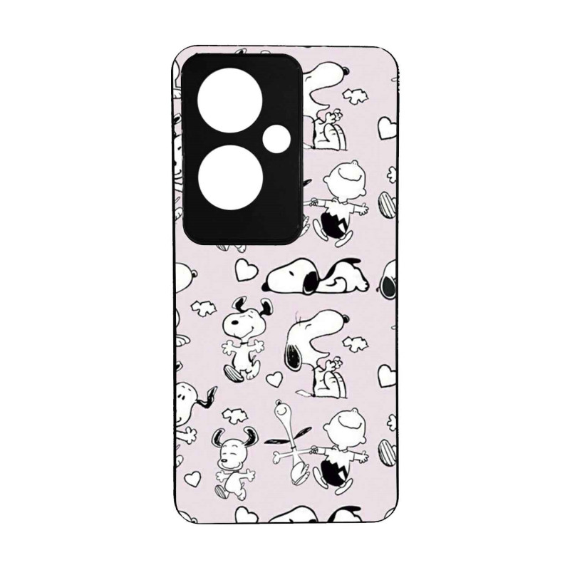 OPPO RENO 11F - CASE GOMA SNOOPY NEGRO