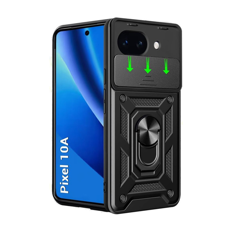 GOOGLE PIXEL 10A - CASE ANTISHOCK PARANTE CAM COVER NEGRO