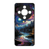 HONOR MAGIC 8 LITE - CASE GOMA NOCHE PLANETARIA NEGRO