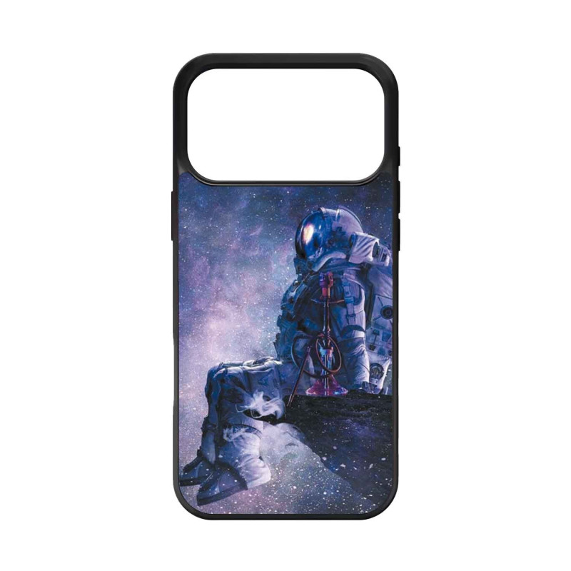 IPHONE 17 PRO MAX - CASE GOMA ASTRONAUTA NEGRO