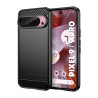 GOOGLE PIXEL 9 / 9 PRO - CASE GOMA FIBRA DE CARBONO NEGRO