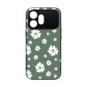 HONOR 600 5G - CASE GOMA FLORES BLANCAS CON VERDE