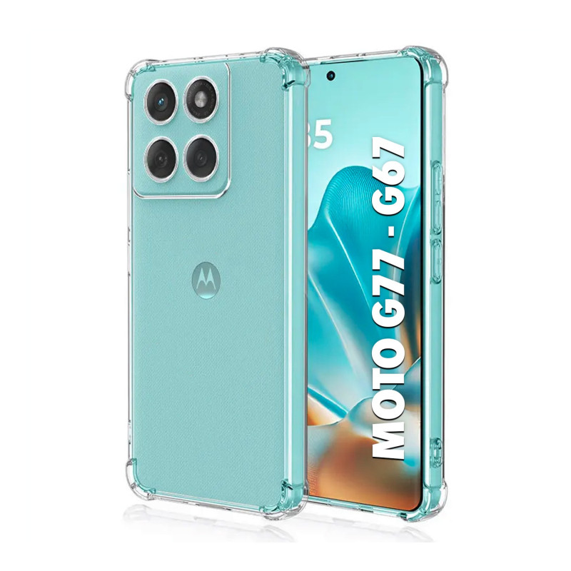 MOTO G67 / MOTO G77 - CASE GOMA TRANSP ANTISHOCK