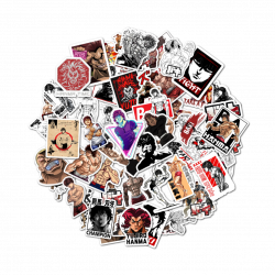 PACK 50 STICKERS BAKI THE...