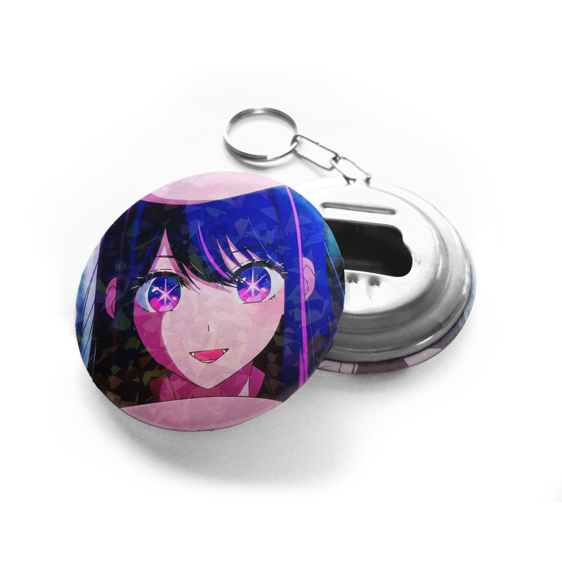 LLAVERO DESTAPADOR HOLOGRAFICO OSHI NO KO