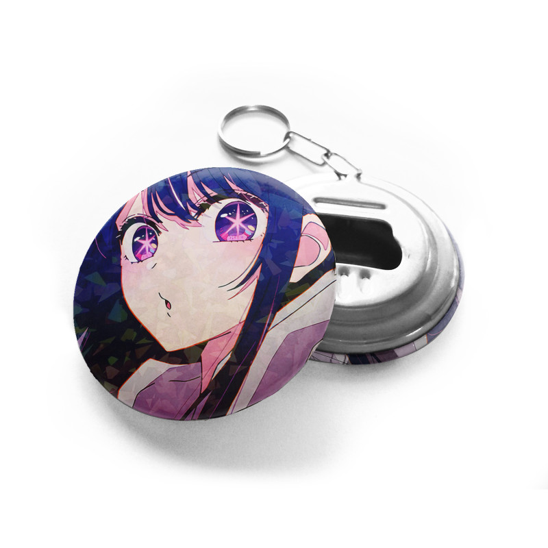 LLAVERO DESTAPADOR HOLOGRAFICO OSHI NO KO