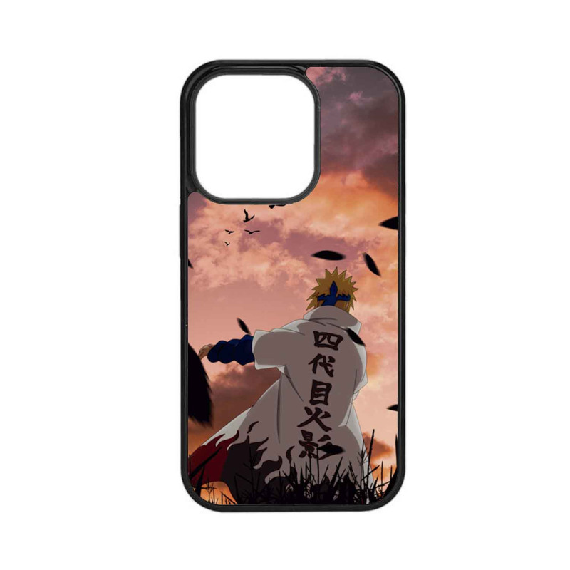 IPHONE 14 PRO - CASE GOMA NARUTO NEGRO