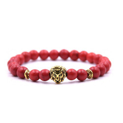 PULSERA HOWLITA ROJO LEON...