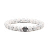 PULSERA HOWLITA BLANCA HEMATITA
