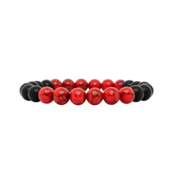 PULSERA HOWLITA ROJA ONIX...