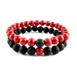 X2 PULSERAS HOWLITA ROJA...