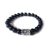 PULSERA RUNA NÓRDICA ONIX NEGRO