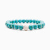 PULSERA PIEDRA TURQUESA HOWLITA BLANCA