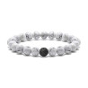 PULSERA HOWLITA BLANCA PIEDRA LAVA