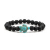 PULSERA PIEDRA LAVA TURQUESA TORTUGA