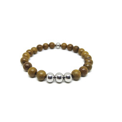 PULSERA MADERA METAL