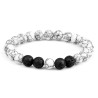 PULSERA HOWLITA BLANCA PIEDRA LAVA
