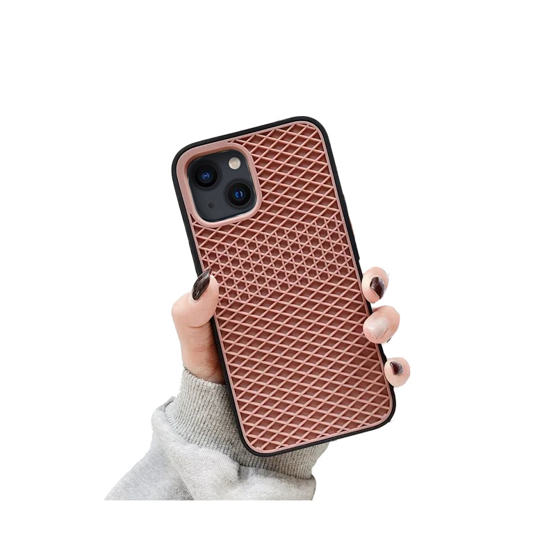IPHONE 14 - CASE GOMA VANS WAFFLE MARRON NEGRO