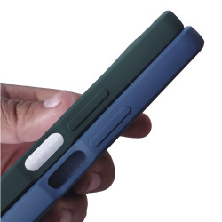 INFINIX HOT 12 - CASE GOMA GAMUZA AZUL