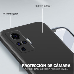 VIVO V25E V27E - CASE GOMA GAMUZA NEGRO