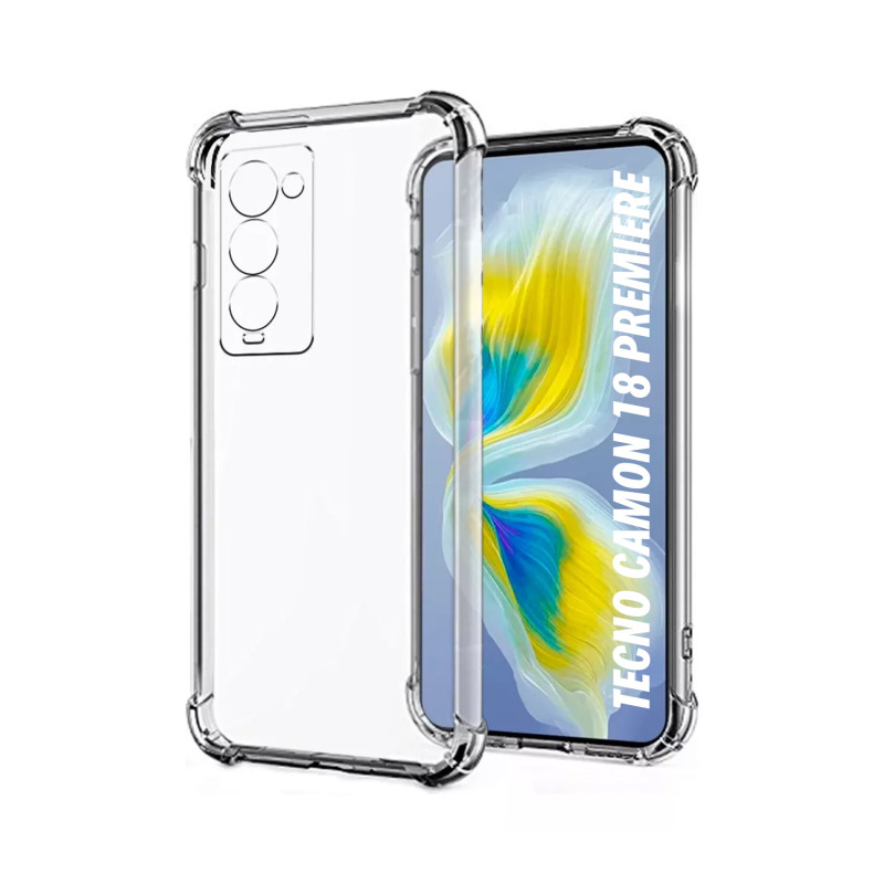 TECNO CAMON 18 PREMIER - CASE GOMA TRANSP ANTISHOCK
