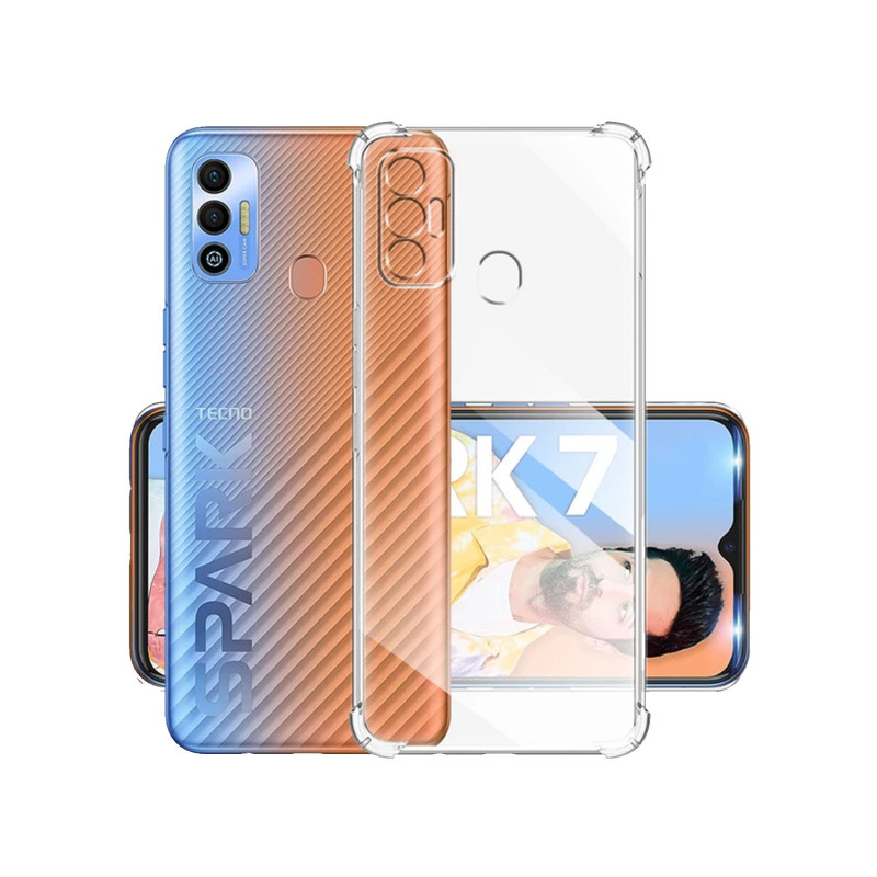 TECNO SPARK 7 SPARK 7T - CASE GOMA TRANSP ANTISHOCK