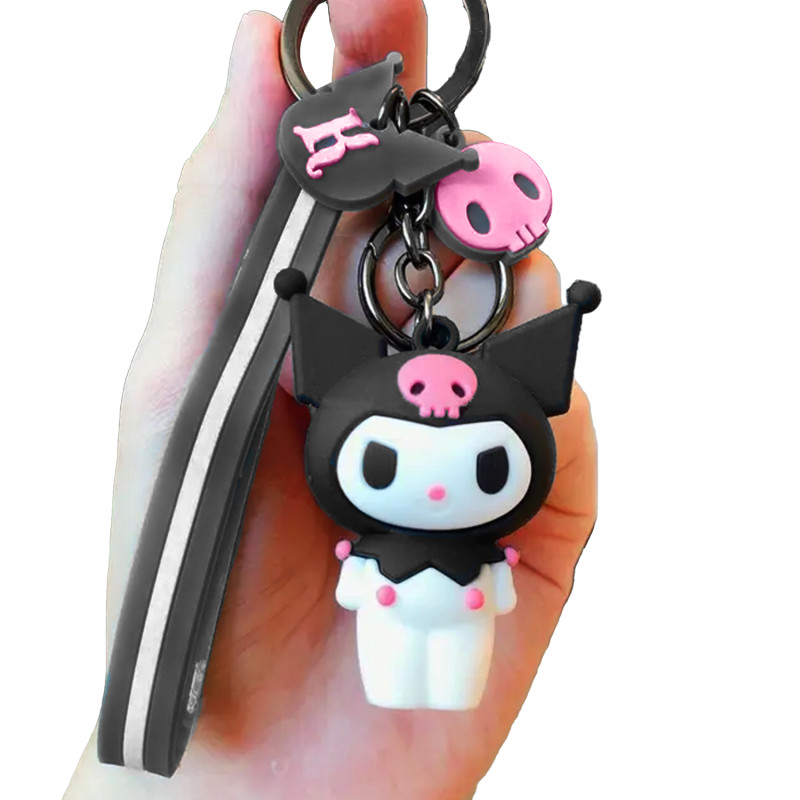 LLAVERO GOMA KUROMI NEGRO
