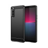 SONY XPERIA 10 V - CASE GOMA FIBRA DE CARBONO NEGRO