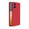 VIVO Y17S - CASE GOMA GAMUZA ROJO