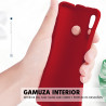 VIVO Y17S - CASE GOMA GAMUZA ROJO