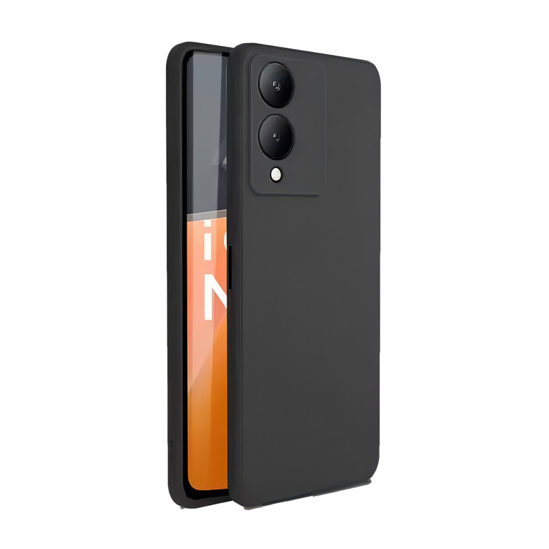 VIVO Y17S - CASE GOMA GAMUZA NEGRO