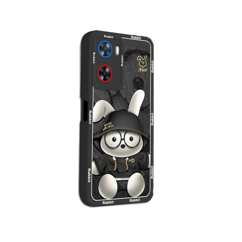 OPPO A57 OPPO A77 - CASE GOMA CONEJO URBANO NEGRO