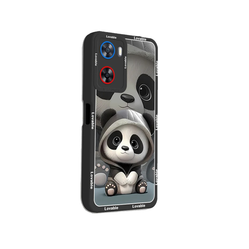 OPPO A57 OPPO A77 - CASE GOMA CUTE PANDA NEGRO