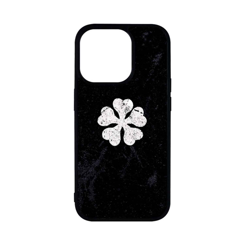 IPHONE 15 PRO - CASE GOMA BLACK CLOVER LOGO