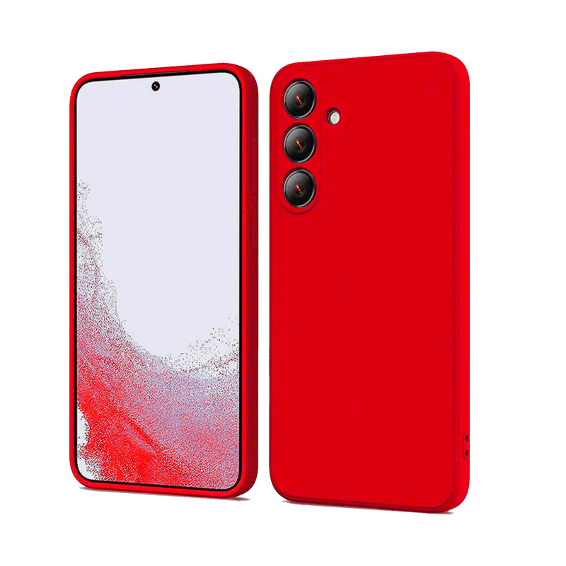 SAMSUNG M55 5G - CASE GOMA GAMUZA ROJO