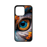 IPHONE 15 PRO MAX - CASE GOMA OJO BUHO NEGRO