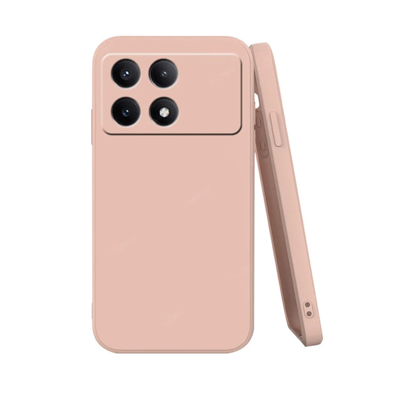 POCO X6 PRO 5G - CASE GOMA GAMUZA ROSA