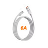 CABLE USB TIPO C BLANCO 1.5M CARGA RAPIDA 6A 66W