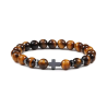 PULSERA OJO DE TIGRE CRUZ HEMATITA