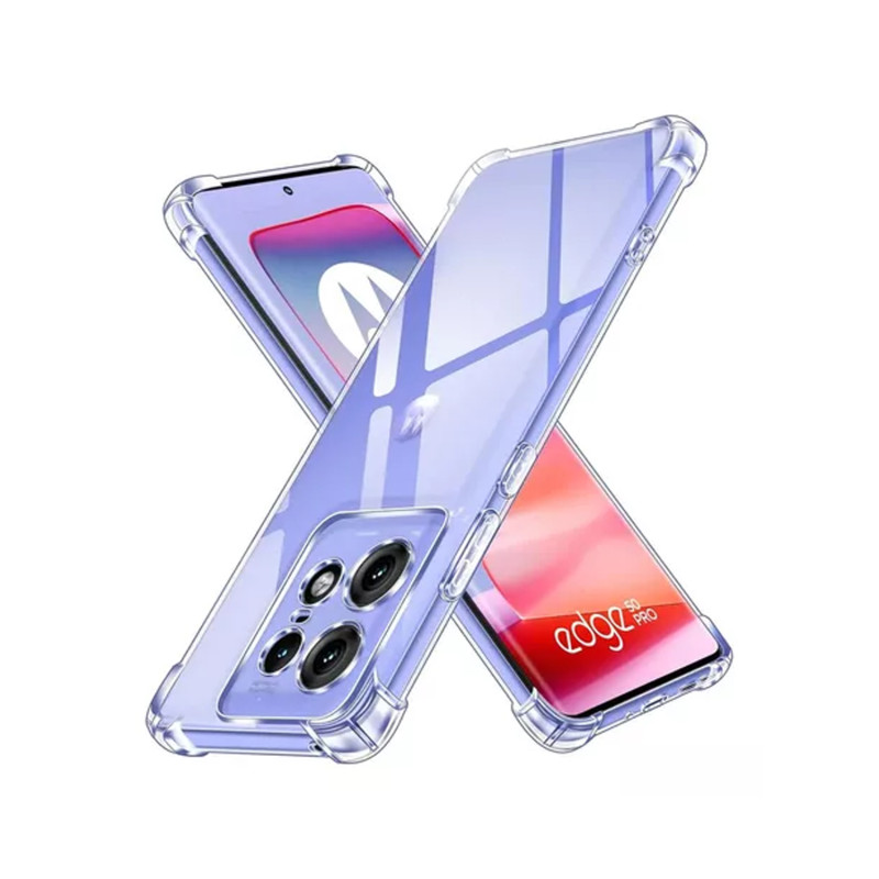 MOTO EDGE 50 PRO - CASE GOMA ANTI-IMPACTO TRANSPARENTE